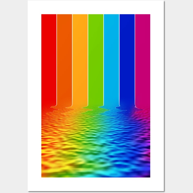 spectrum water reflection Wall Art by psychoshadow